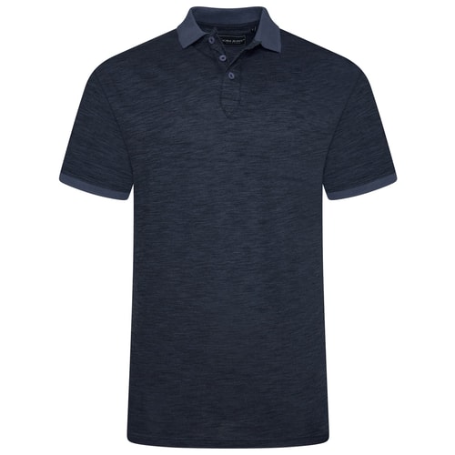 KAM Melange Poloshirt Vintage Indigo